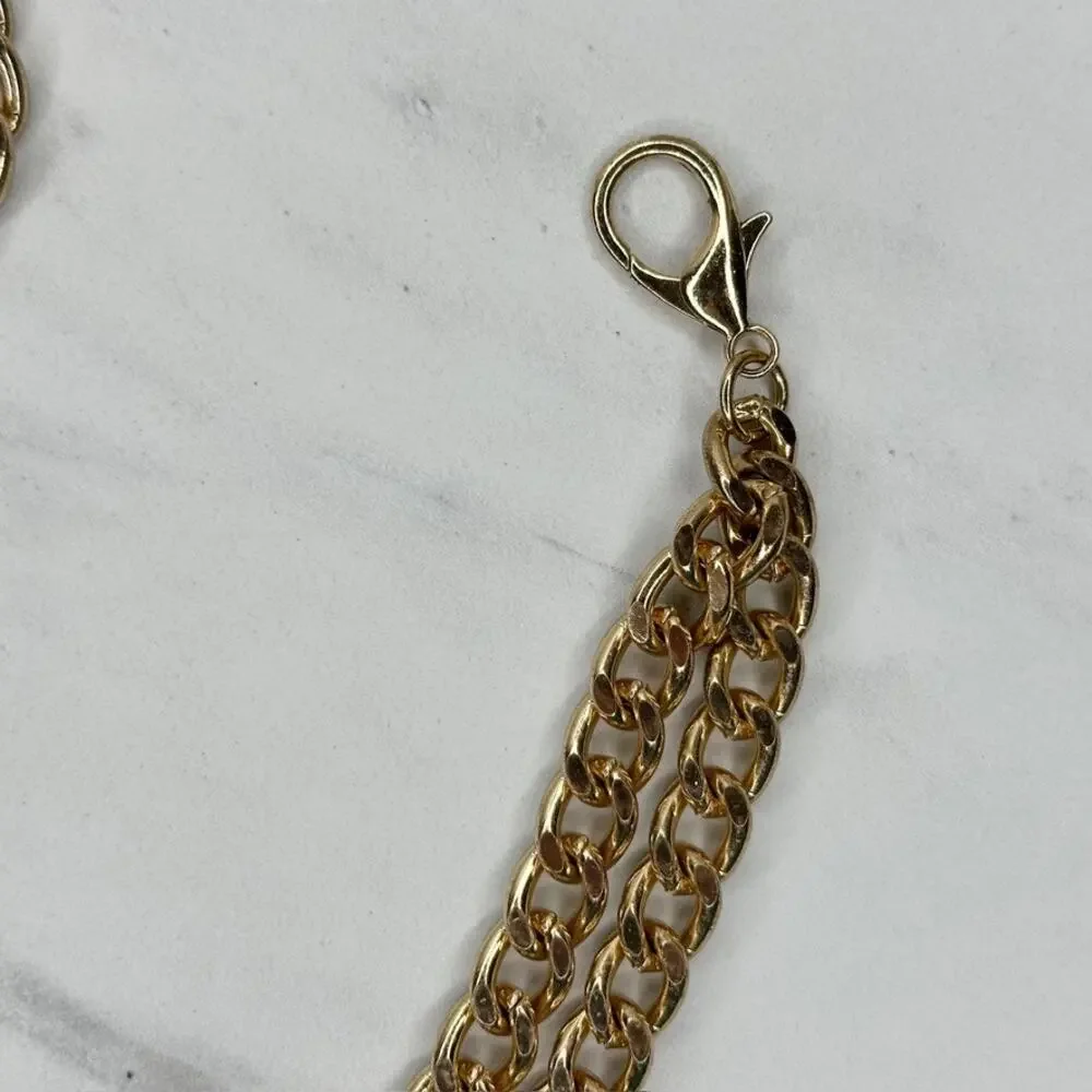 Draped Half Penny Charm Gold Chain Belt Extra Small/Small (XS/S) ✨